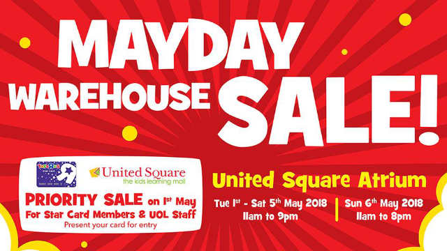 Up to 60% Off Toys “R” Us Warehouse Sale at United Square 2 – 6 May 2018