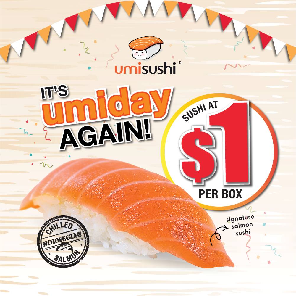 Umi Sushi $1 Sushi Deal Is Back and Happening Every Thursday