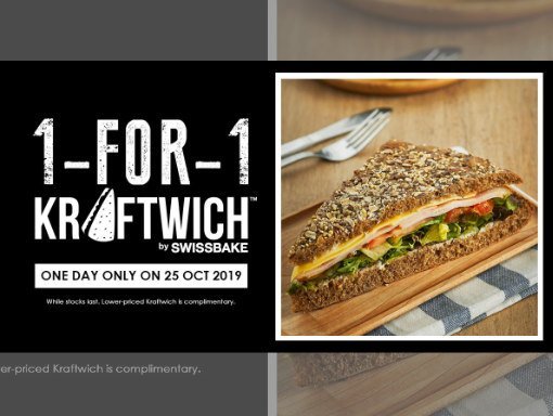 1 For 1 Kraftwich Promotion Only on 25 Oct 19