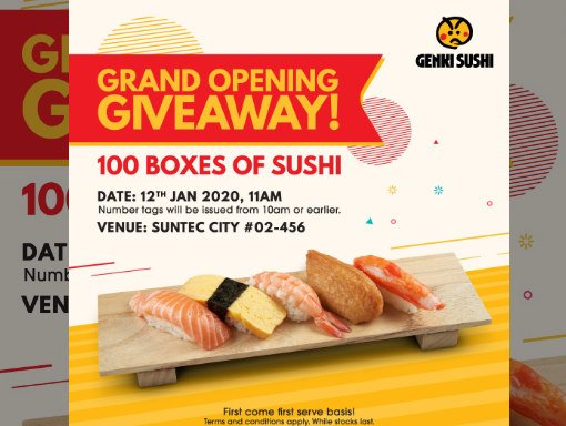 free sushi giveaway promo