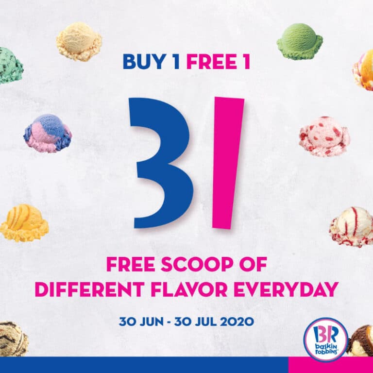 Get one FREE flavor with every Single Regular scoop purchased