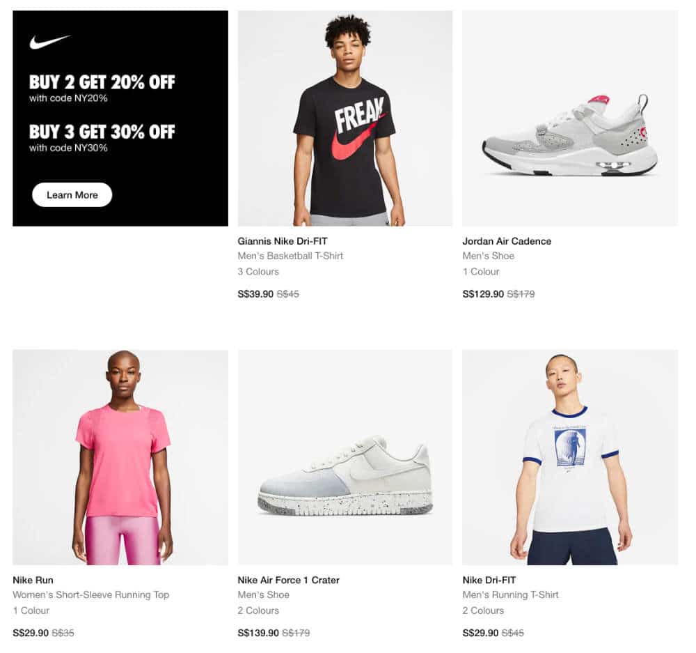 Nike Singapore Online Sale - Get up to 
