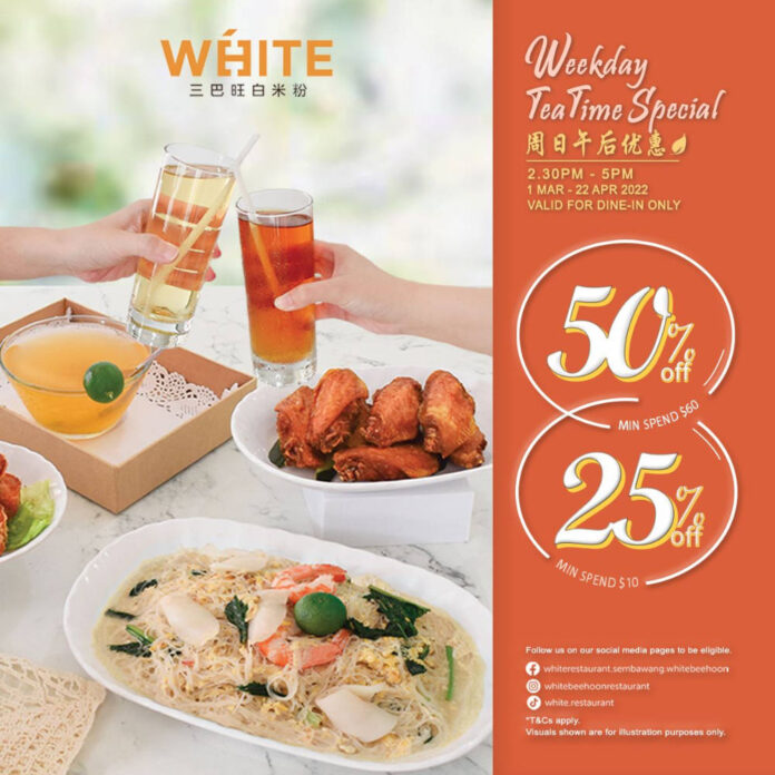 White Restaurant mar 2022 promotion