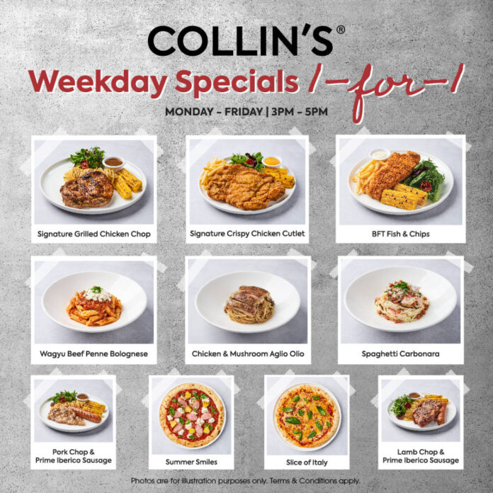 collins grille 1 for 1 promotion