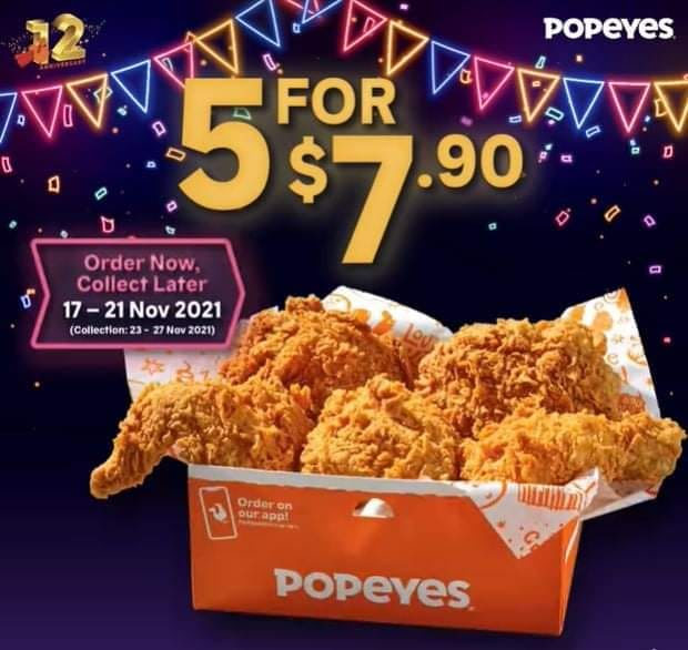 popeye singapore promotion nov 21