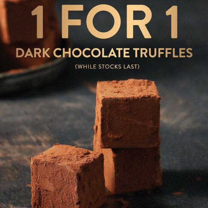 awfully chocolate singapore 1 for 1 dark truffle