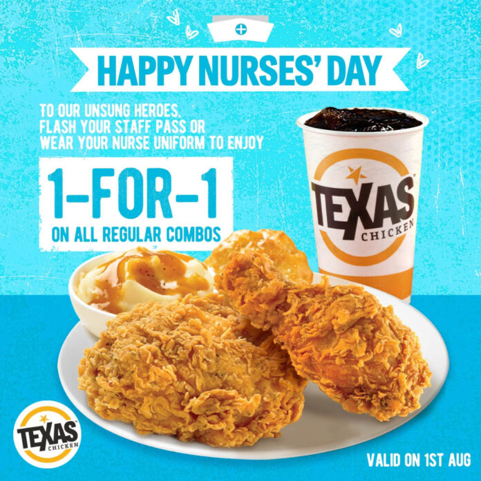 texas chicken singapore promotion nurse day 2022