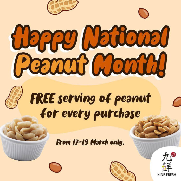 nine fresh free peanut promotion