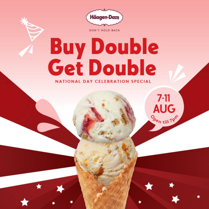 haagen dazs 1 for 1 Aug 2023 promotion