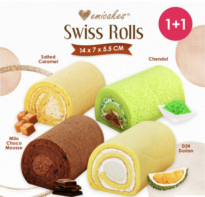 emicakes 1 for 1 swiss roll