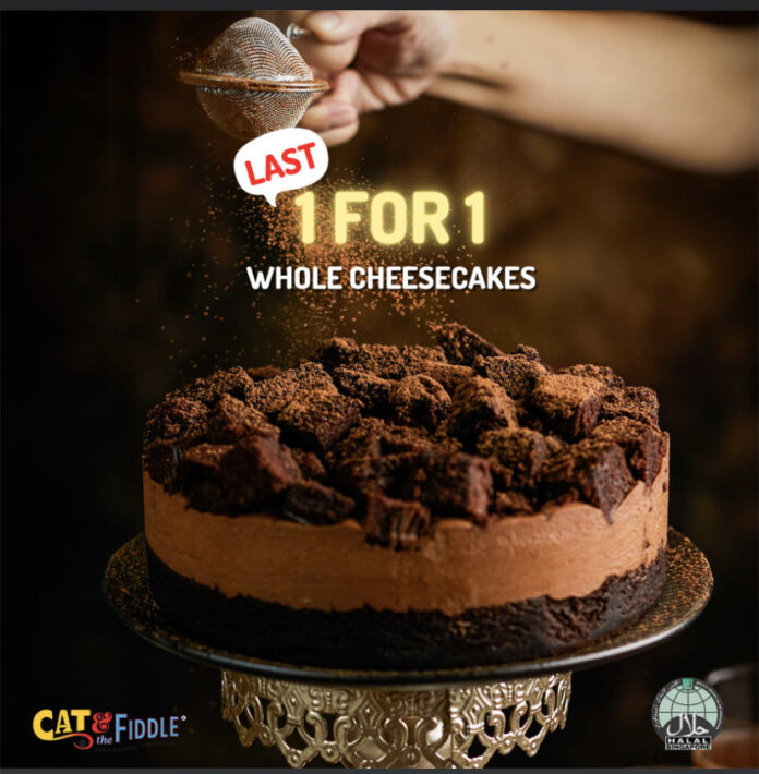 Cats And Fiddle Cakes 1 For 1 Whole Cheesecakes Promotion 11 - 12 November 2022