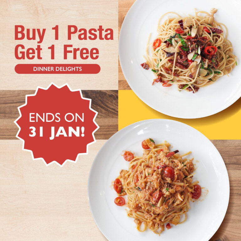 Kith Cafe is Offering 1 For 1 Pasta Promotion Till 31 Jan 2023