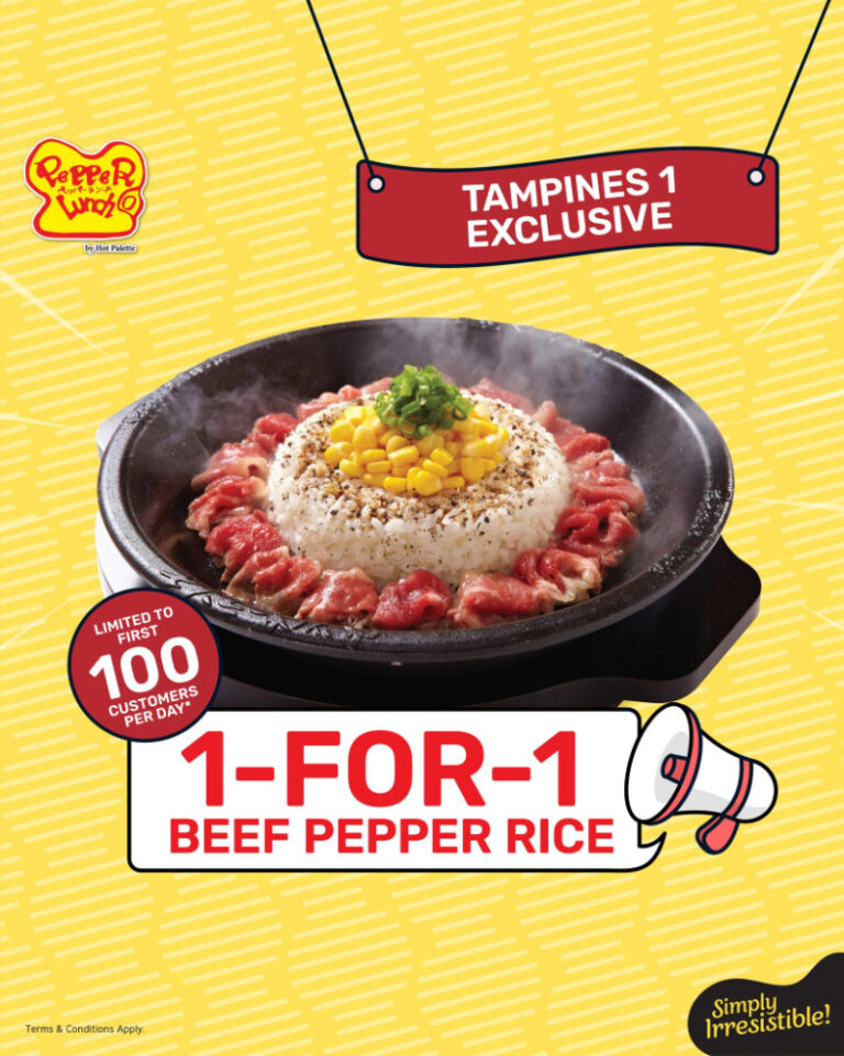 pepper lunch 1 for 1 beef pepper rice jan 24 promotion