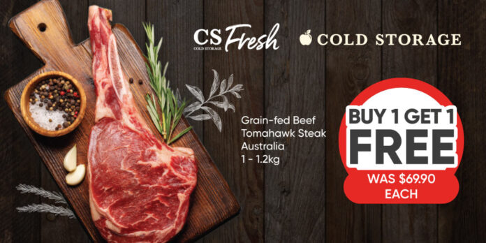 cold storage singapore 1 for 1 beef steak promotion