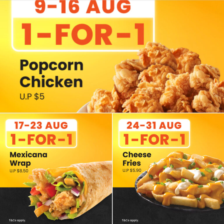 texas chicken singapore august 2023 promotion