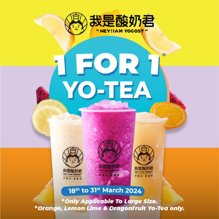 yogost singapore 1 for 1 promotion march 2024